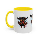 Dachshund Jumping Dog Accent Coffee Mug Cute Wiener Dog Gift (11oz)