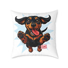 Playful Happy Dachshund Pillow , Multiple size options, Dachshund Lover Gift