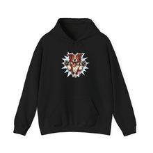 Load image into Gallery viewer, Playful Red and White Border Collie Animal Print Hoodie - Cozy Unisex Sweatshirt, Cute Gift for Pet Lovers