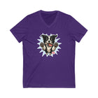 V-Neck Tee - Funny Playful Border Collie Dog Design from OMG You're Home!