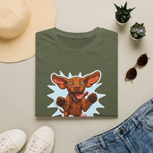 Load image into Gallery viewer, Vizsla Dad Shirt Men, Happy Vizsla Puppy T-Shirt, Excited Running Vizsla Mens Tee, Welcome Home Dog Shirt, Vizsla Lover Gift for Him