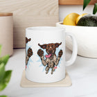 Playful German Shorthaired Pointer Dog Ceramic Mug  11oz & 15oz, Perfect Gift for Pet Lovers, GSP Lovers Gift, Coffee Mug