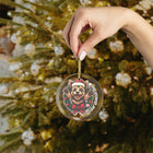 Yorkie My First Christmas 2025 Glass Ornament