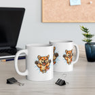 Happy Jumping Shiba Inu Mug | Cute Dog Illustration Ceramic Mug