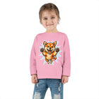 Shiba Inu Puppy Toddler Long Sleeve Tee | Cute Jumping Dog Kids Shirt
