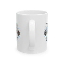 Load image into Gallery viewer, Mug - Happy White Husky Dog in Mid Leap Ceramic Mug (11oz, 15oz)