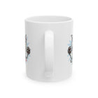 Mug - Happy White Husky Dog in Mid Leap Ceramic Mug (11oz, 15oz)