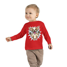 Load image into Gallery viewer, Happy Jumping Chihuahua Toddler Tee | Cute Dog Illustration