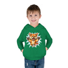 Toddler Hoodie — Playful Jumping Shiba Inu Puppy
