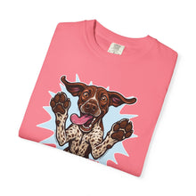 Load image into Gallery viewer, Playful German Shorthaired Pointer Dog Graphic Tee, Casual Pet Lover Shirt, Funny Dog T-Shirt, Gift for GSP Owners