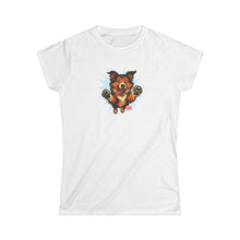 Load image into Gallery viewer, Fun Collie Dog Graphic Women's Softstyle Tee, Pet Lover Shirt, Cute Animal T-Shirt, Gift for Dog Moms, Casual Wear