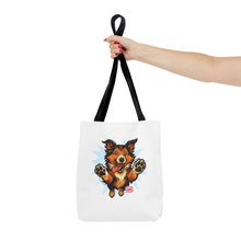 Load image into Gallery viewer, Cute Collie Dog Lover Tote Bag, AOP Dog Art Bag, Pet Owner Gift, Collie Lover Tote, Summer Beach Bag, Gifts for Dog Lovers