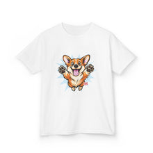 Load image into Gallery viewer, Happy Jumping Corgi Kids T-Shirt