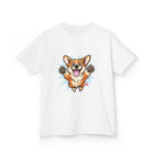 Happy Jumping Corgi Kids T-Shirt