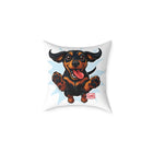 Playful Happy Dachshund Pillow , Multiple size options, Dachshund Lover Gift