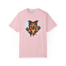 Load image into Gallery viewer, Playful Collie Dog Graphic T-Shirt, Unisex Pet Lover Tee, Casual Wear, Birthday Gift, Collie Lover Apparel, Graphic Tees for Dog Owners