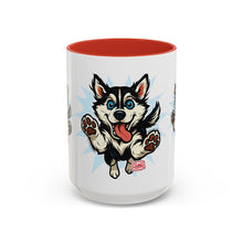 Load image into Gallery viewer, Playful Siberian Husky Dog Coffee Mug, Cute Pet Lover Gift, Fun Drinkware, Husky-Themed Present, Mother's Day Gift