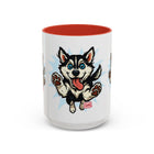 Playful Siberian Husky Dog Coffee Mug, Cute Pet Lover Gift, Fun Drinkware, Husky-Themed Present, Mother's Day Gift