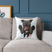 Load image into Gallery viewer, Happy Cane Corso Dog Canvas Pillow, Pet Decor, Dog Lover Gift, Fun Home Accent, Playful Throw Pillow