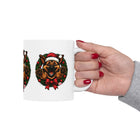 Festive  German Shepherd Dog Lover Ceramic Mug | Christmas Gift, Holiday Decor, Pet Lover's Mug, Cute GSD Cup, Coffee Tea Mug