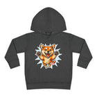 Toddler Hoodie — Playful Jumping Shiba Inu Puppy