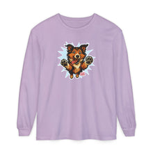 Load image into Gallery viewer, Happy Collie Dog Design Long Sleeve T-Shirt for Dog Lovers