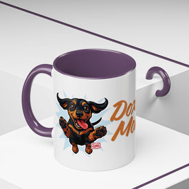 Doxie Mom Coffee Mug | Cute Dachshund Mom Gift (11oz Accent Mug)