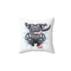 Playful Jumping Black Labrador Retriever Pillow