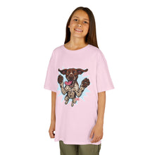 Load image into Gallery viewer, Playful German Shorthaired Pointer Dog Graphic Kids Tee