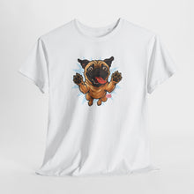 Load image into Gallery viewer, Playful Pug Unisex Tee - Fun Pet Lover T-Shirt, Gift for Dog Owners, Casual Attire, Animal Enthusiast Apparel, Cute Graphic Tee