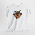Playful Pug Unisex Tee - Fun Pet Lover T-Shirt, Gift for Dog Owners, Casual Attire, Animal Enthusiast Apparel, Cute Graphic Tee