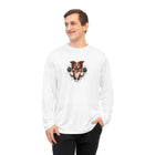 Red and White Border Collie Illustration Long Sleeve Shirt | Dog Art