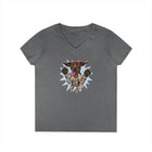 Playful German Shorthaired Pointer Dog Graphic V-Neck T-Shirt, Casual Wear, Pet Lover Gift, GSP Mom Shirt, Birthday Gift