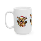Festive Yellow Labrador Retriever Dog Mug - Perfect Holiday Gift for Dog Lovers, Fun Pet Mug, Christmas Present, Adorable Puppy Design