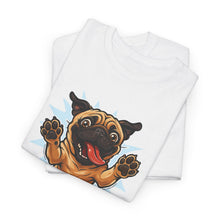 Load image into Gallery viewer, Playful Pug Unisex Tee - Fun Pet Lover T-Shirt, Gift for Dog Owners, Casual Attire, Animal Enthusiast Apparel, Cute Graphic Tee