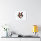 Happy Border Collie Illustration Canvas | Matte Stretched 1.25"