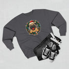 Festive Pug Sweatshirt, Unisex Crewneck, Holiday Gift, Dog Lover Apparel, Christmas Sweater, Cozy Winter Wear