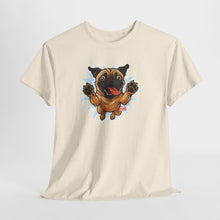 Load image into Gallery viewer, Playful Pug Unisex Tee - Fun Pet Lover T-Shirt, Gift for Dog Owners, Casual Attire, Animal Enthusiast Apparel, Cute Graphic Tee