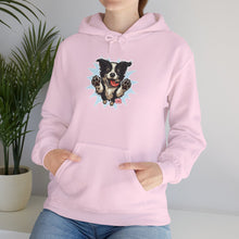 Load image into Gallery viewer, Cozy Border Collie Dog Lover's Hoodie, Unisex Heavy Blend Sweatshirt, Cute Pet Gift, Men's Hoodie
