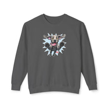 Load image into Gallery viewer, Happy Jumping Weimaraner Dog Sweatshirt | Cute Weim Illustration