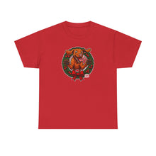 Load image into Gallery viewer, Festive Vizsla Dog Graphic Tee | Unisex Heavy Cotton Shirt for Dog Lovers, Holiday Gift, Animal Lover Apparel, Christmas Tee, Cozy Comfort