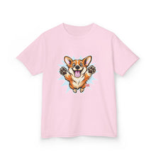 Load image into Gallery viewer, Happy Jumping Corgi Kids T-Shirt