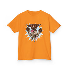Load image into Gallery viewer, Playful German Shorthaired Pointer Dog Graphic Kids Tee