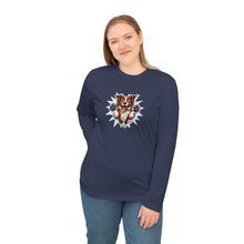 Load image into Gallery viewer, Red and White Border Collie Illustration Long Sleeve Shirt | Dog Art