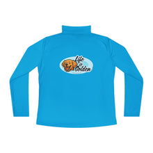 Load image into Gallery viewer, Ladies Quarter-Zip Pullover - Perfect for Casual Days, Life is Golden Design, Great for Gifts, Outdoor Activities, and Everyday Wear