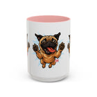 Pug Lover's Accent Coffee Mug, Cute Dog Mug, Pet Gift, Animal Lover's Present, Gift for Dog Owners, Funny Mug