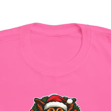 Load image into Gallery viewer, Toddler's Christmas German Shepherd Puppy Tee | Cute Holiday Shirt, Toddler GSD Dog xmas, Kids Holiday Apparel, Winter Fashion, Santa Tee