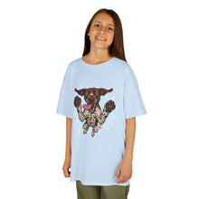 Load image into Gallery viewer, Playful German Shorthaired Pointer Dog Graphic Kids Tee