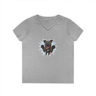 Playful Cane Corso Dog Lover's V-Neck T-Shirt, Pet Owner Gift, Animal Lover Apparel, Casual Tee, Birthday Gift, Women's Everyday Wear