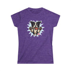 OMG Youre Home Dog Reunion T-Shirt: Happy and Excited Leaping Border Collie Women's Shirt